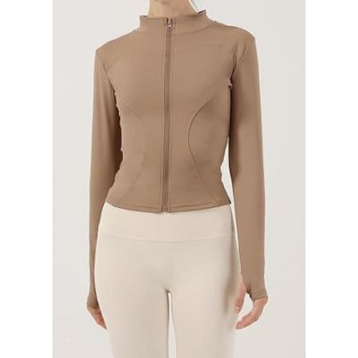 LIKE SHOP - Poleron Deportivo Mujer Ajustado Elasticado Cierre 9014