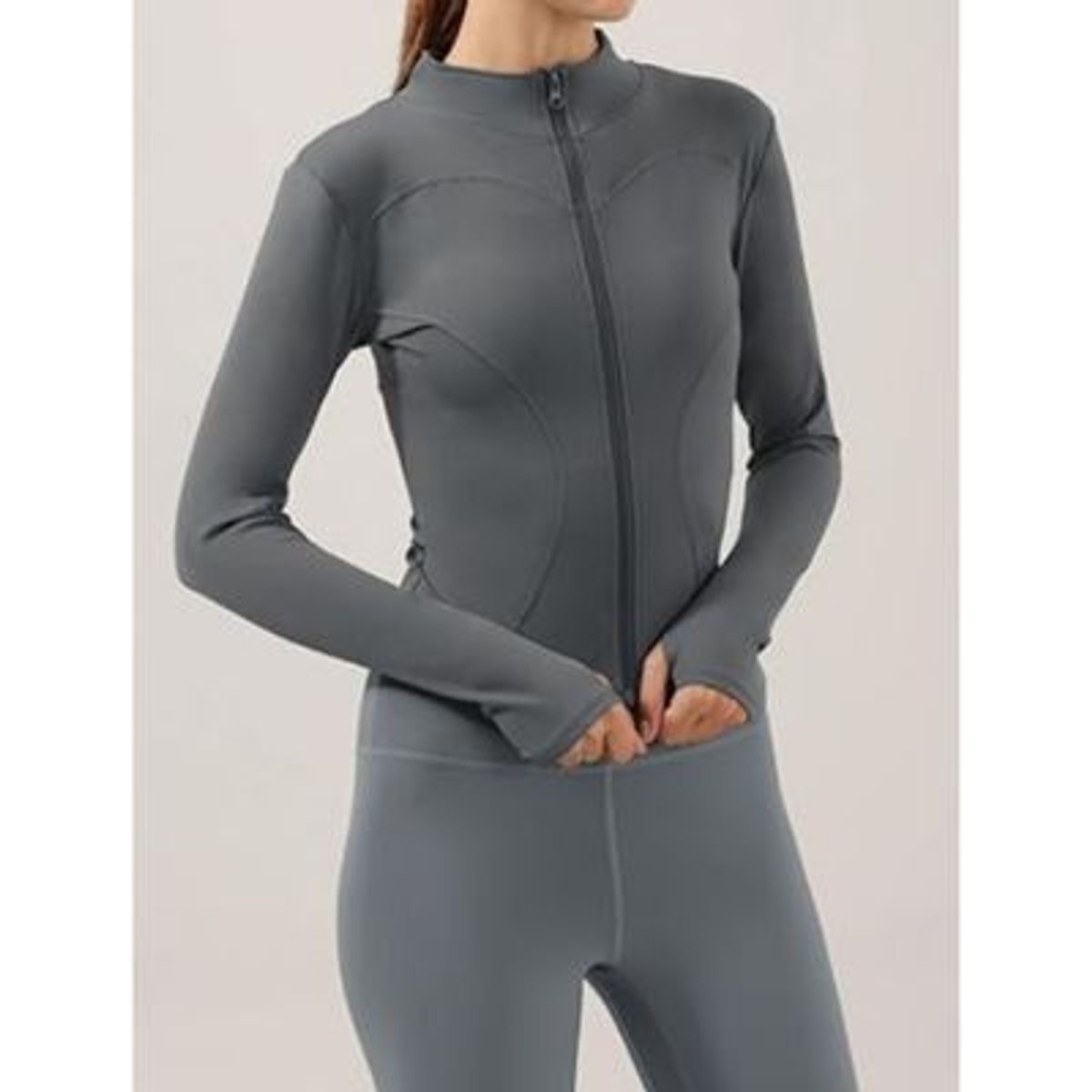 LIKE SHOP - Poleron Deportivo Mujer Ajustado Elasticado Cierre 9014