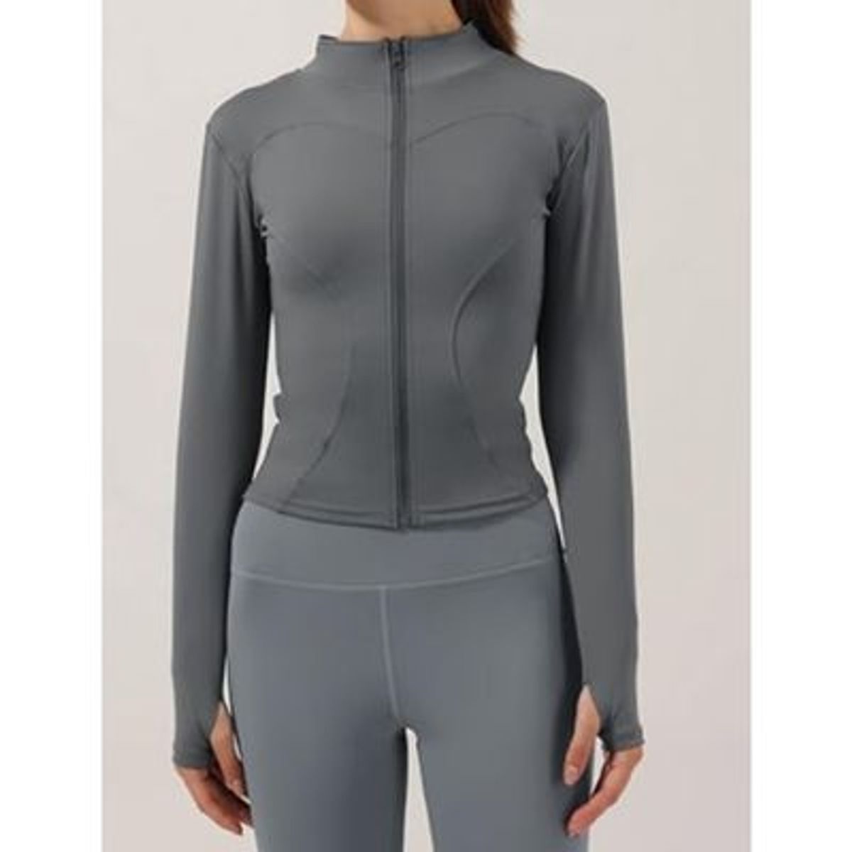 LIKE SHOP - Poleron Deportivo Mujer Ajustado Elasticado Cierre 9014