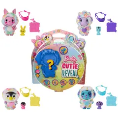 BARBIE - Juguete Cutie Reveal Animal Color Dream con 5 sorpresas