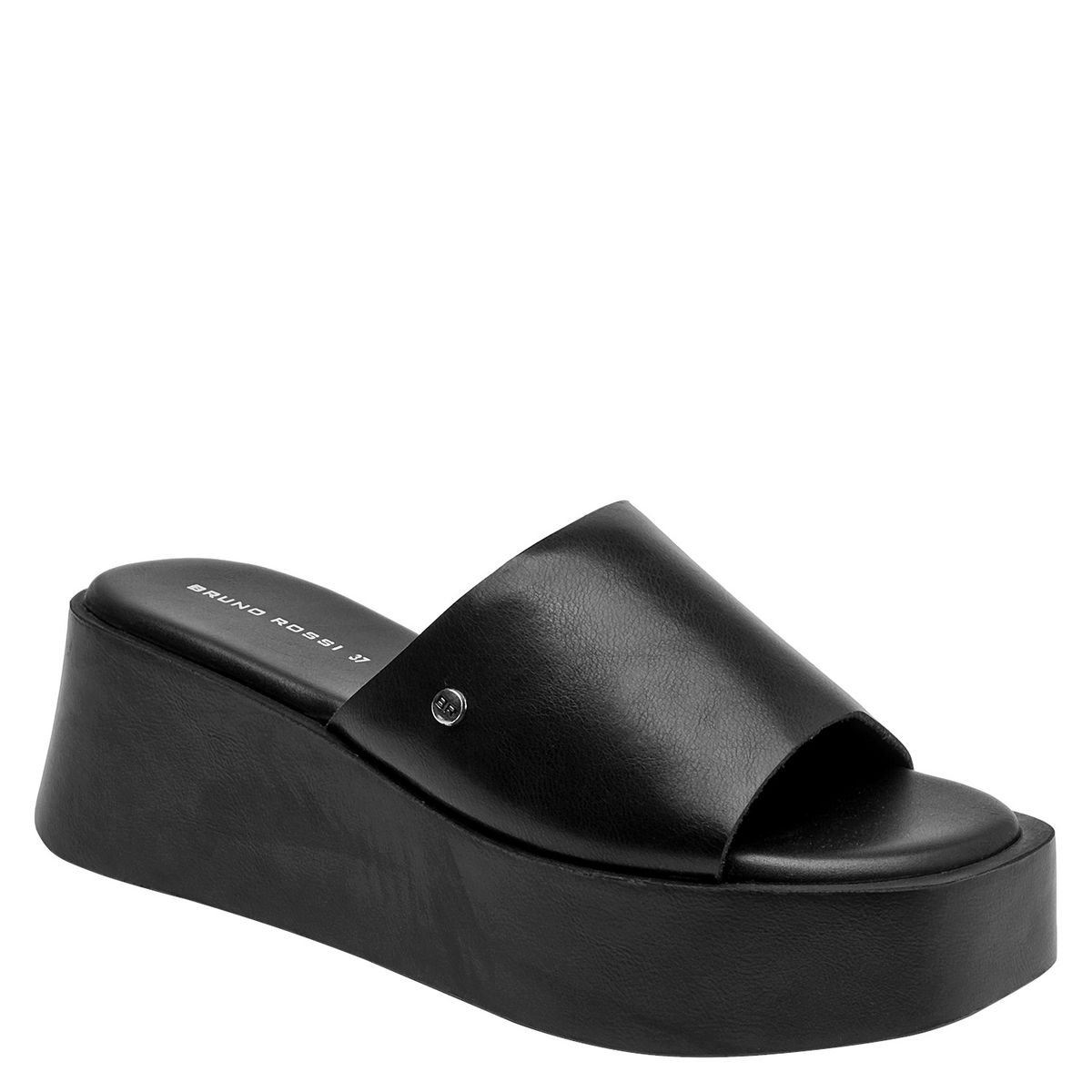 BRUNO ROSSI - Sandalia Mujer Casual Negro Bruno Rossi