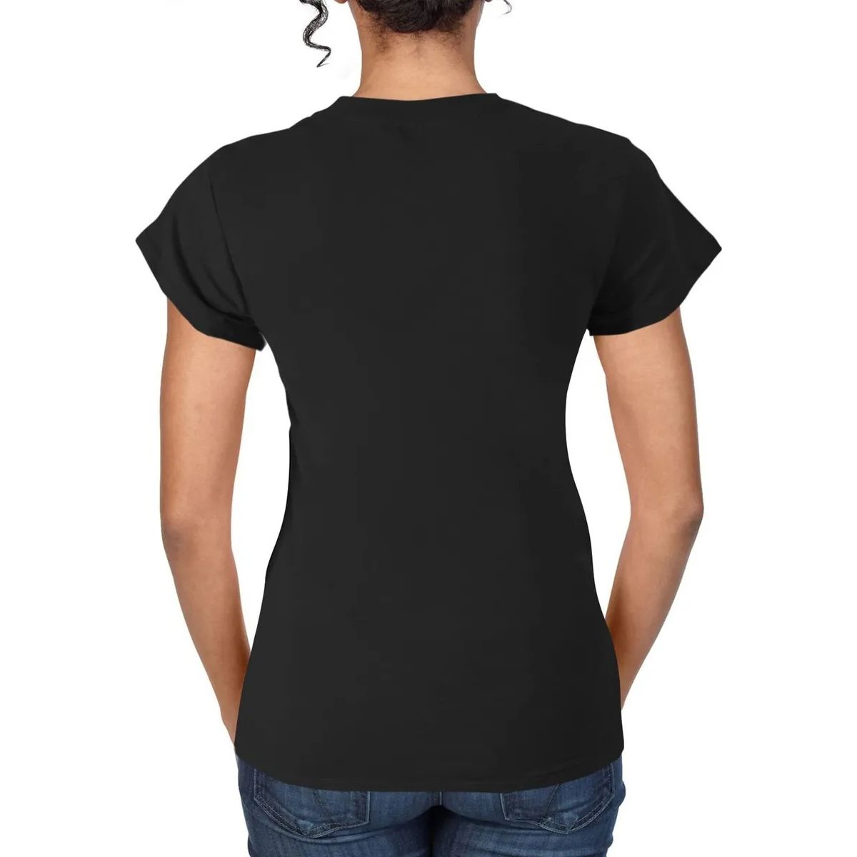 EVERSO - 12 Camiseta Bambú De Manga Corta Para Mujer 6negro 6blanco