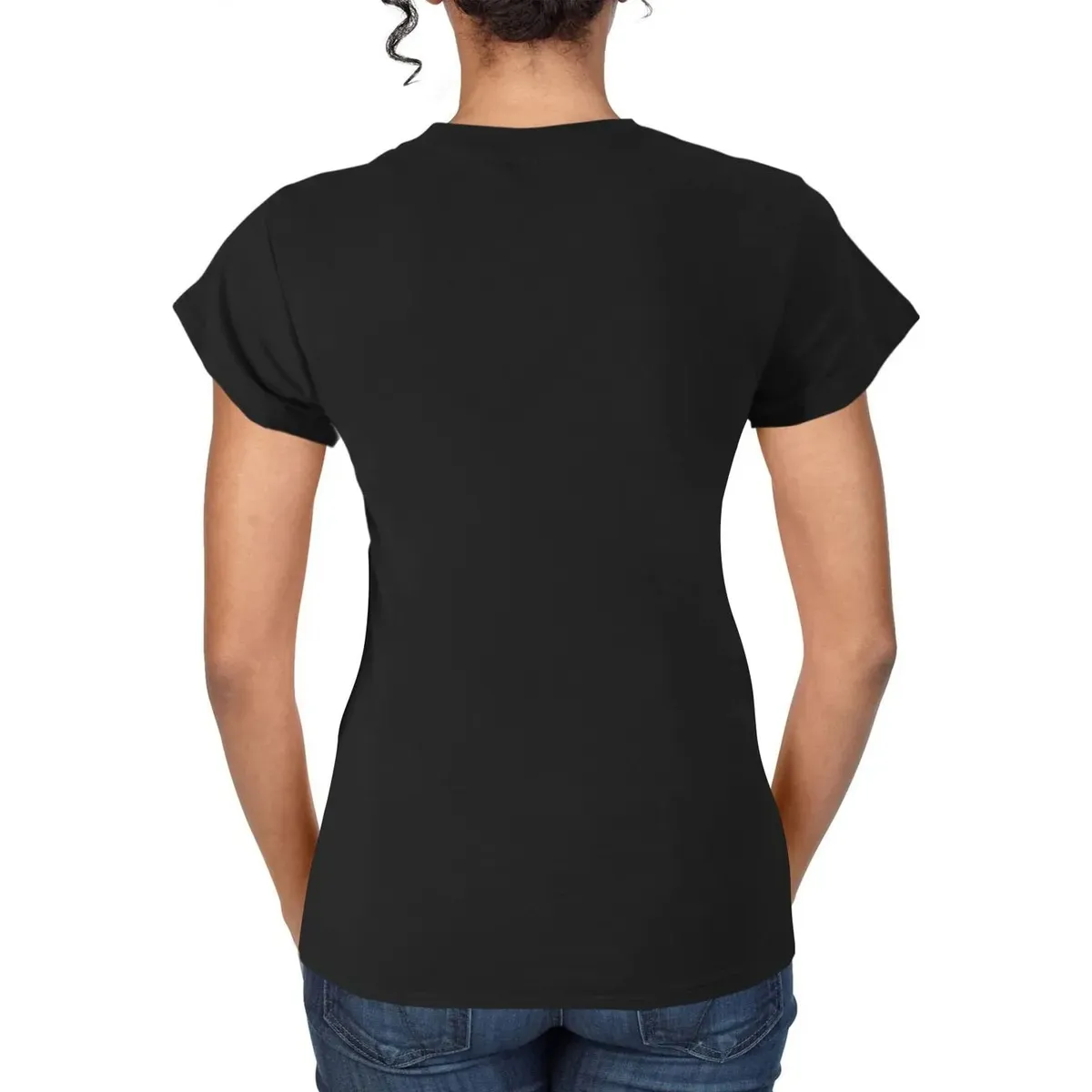 EVERSO - 12 Camiseta Bambú De Manga Corta Para Mujer 6negro 6blanco