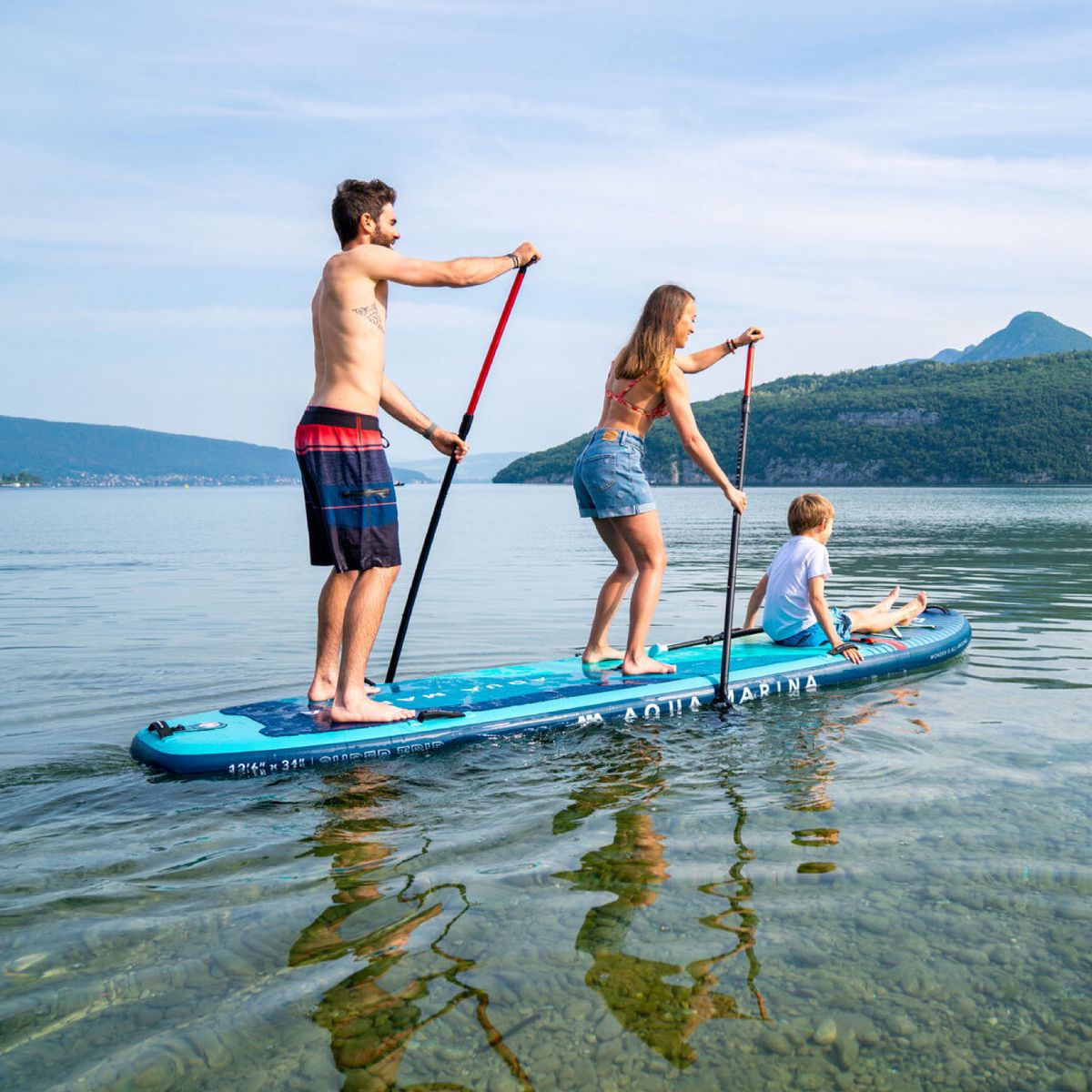 AQUA MARINA - Stand Up Paddle Inflable 2-3 Personas Super Trip 126