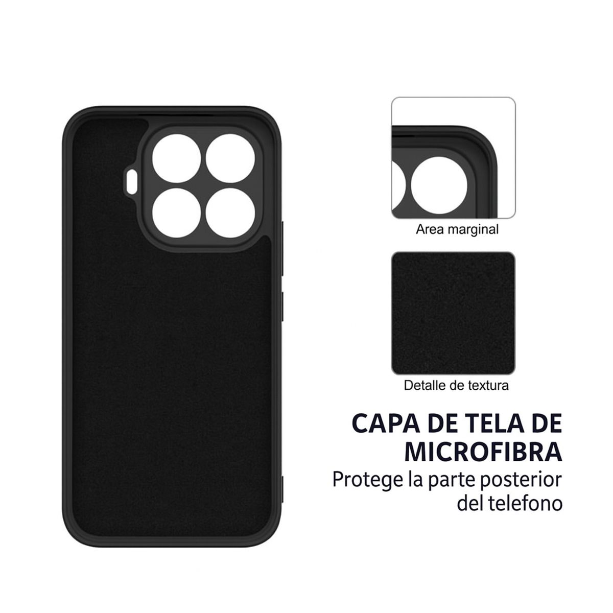 JOIGO - Carcasa Para Xiaomi 15T Pro Goma Azul Oscuro