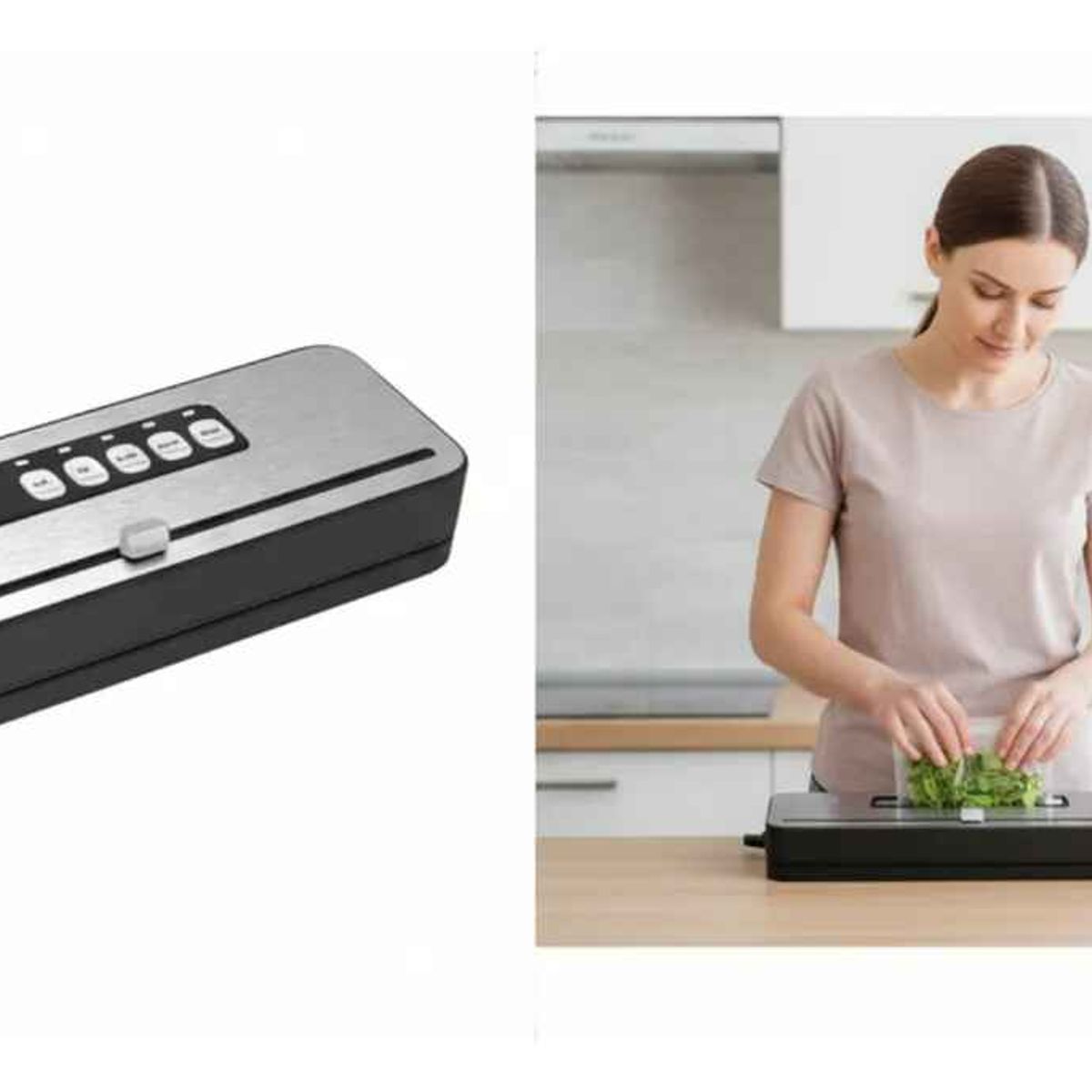 GENERICO - Máquina Selladora De Alimentos Al Vacío Automatica + Bolsas