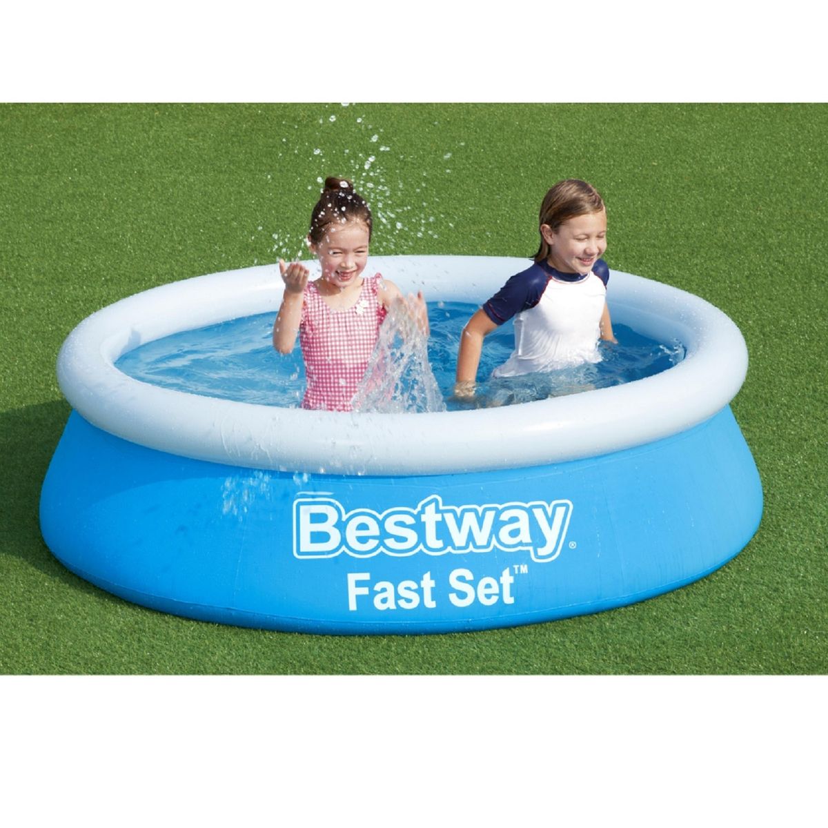 BESTWAY - PISCINA REDONDA INFLABLE FAST SET 183 CM BESTWAY