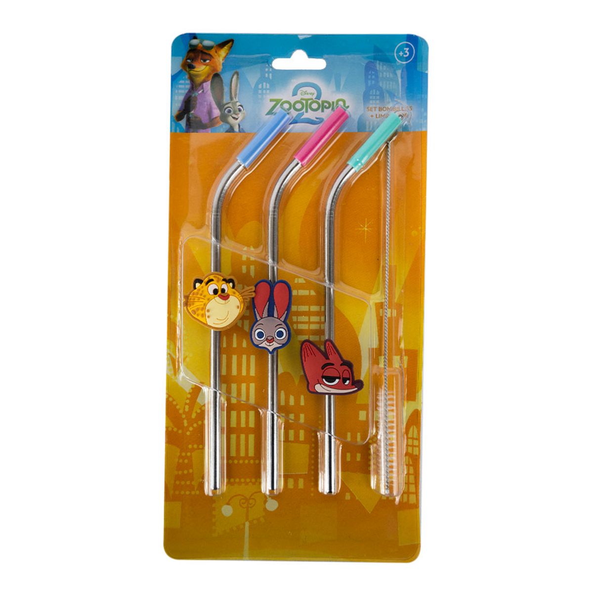 KEEP - Set 3 Bombillas Metálicas Zootopia