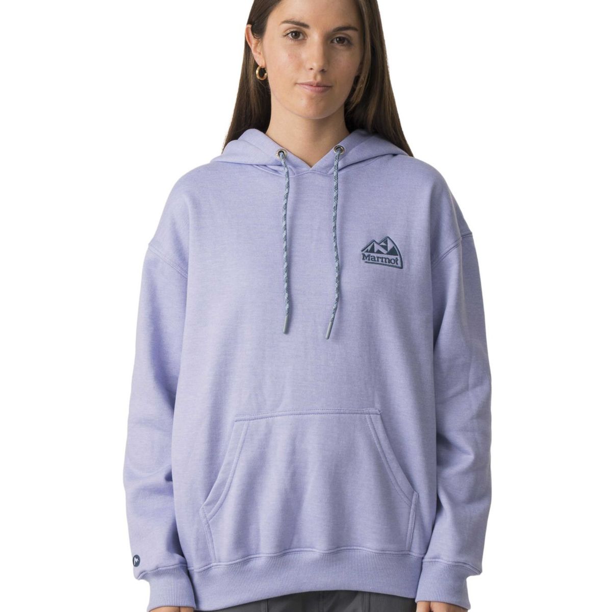 MARMOT - Polerón Mujer Marmot Chest Retro Logo Hoody Violeta