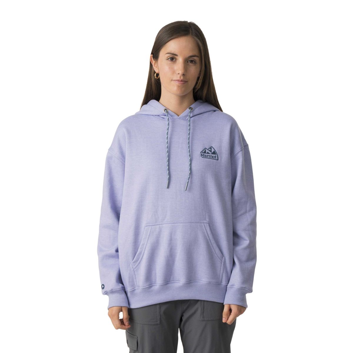MARMOT - Polerón Mujer Marmot Chest Retro Logo Hoody Violeta