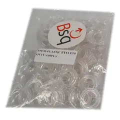 GENERICO - OJETILLO PLASTICO DE 12 PULGADA PARA CORTINA DE BAÑO