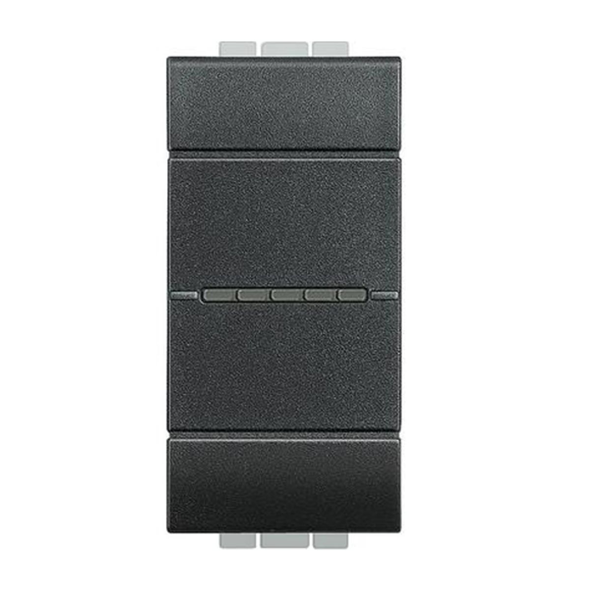BTICINO - Módulo Interruptor Axial Desviador 9-24 Bticino 16A Antracita Living Light