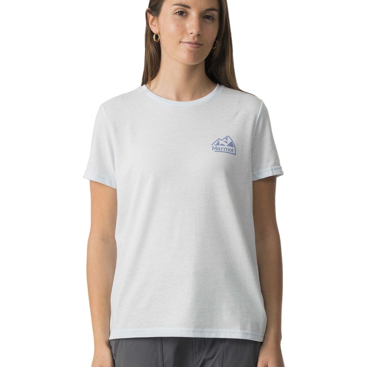 MARMOT - Polera Mujer Retro Logo Tee Blanco Marmot