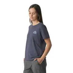 MARMOT - Polera Mujer Retro Logo Tee Azul