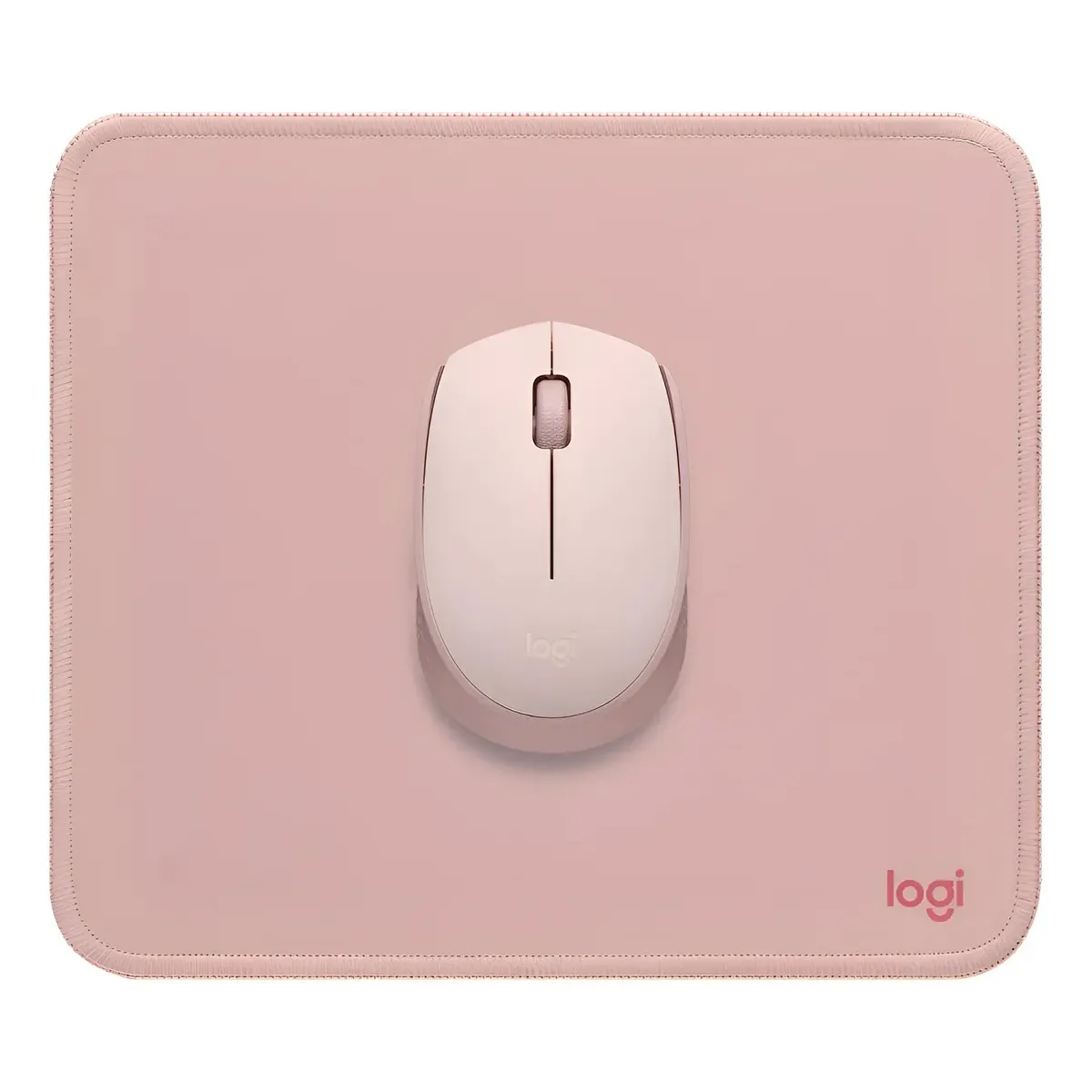 LOGITECH - Kit Mouse M170 Inalámbrico Rosa + Mousepad Studio
