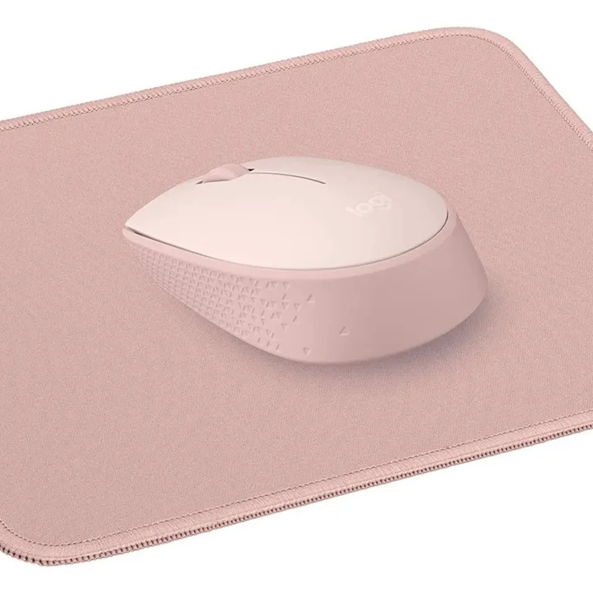 LOGITECH - Kit Mouse M170 Inalámbrico Rosa + Mousepad Studio
