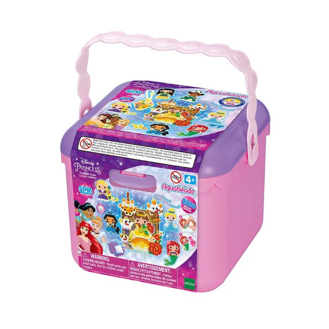 AQUABEADS - Kit de abalorios Aquabeads Disney Princess Creation Cube con 2500 cuentas