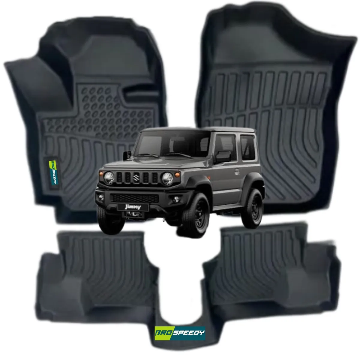 GENERICO - PISOS CALCE PERFECTO PROSPEEDY SUZUKI JIMMY 3 PUERTAS MANUAL 2020+ 3PIEZAS