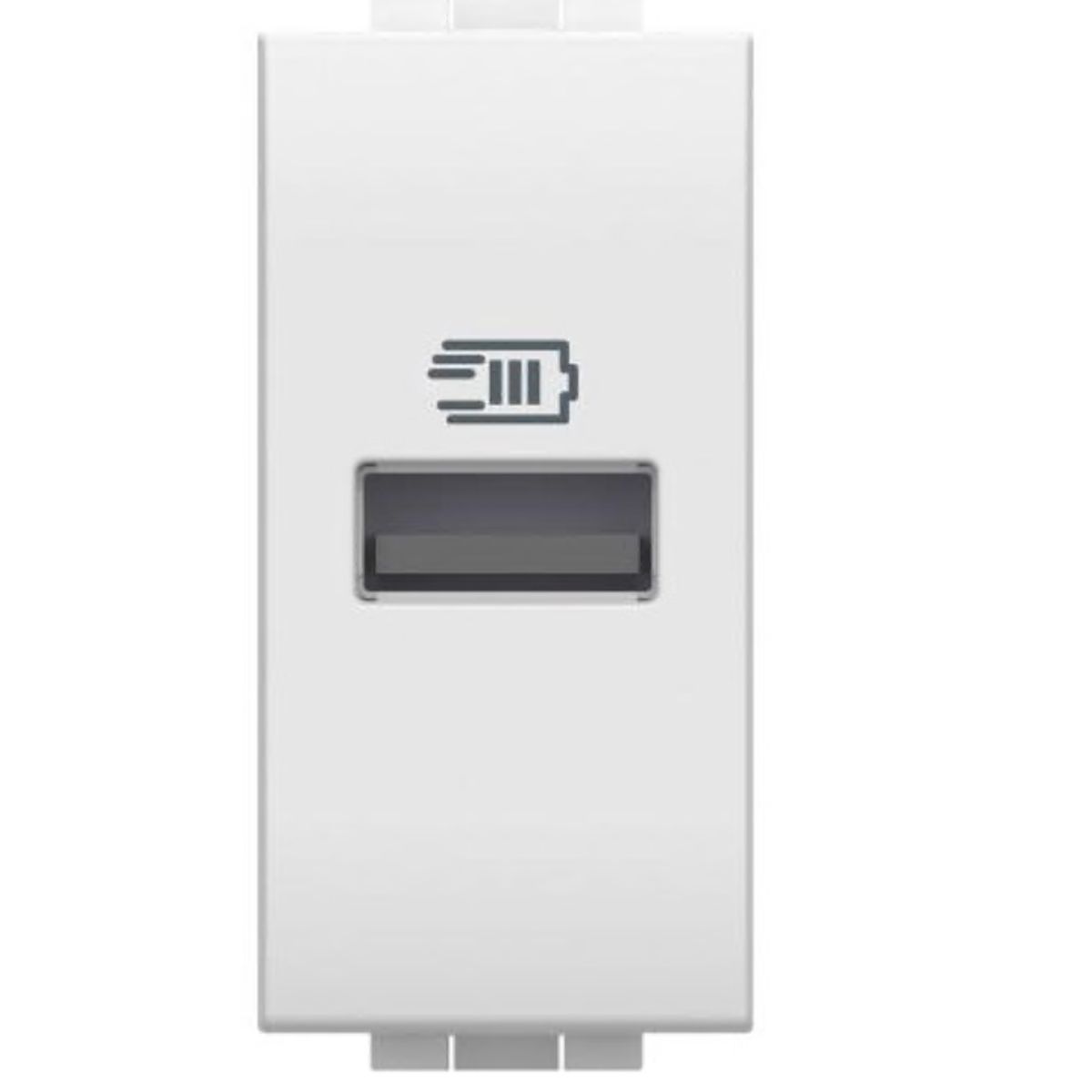 BTICINO - Modulo Cargador Individual Usb Tipo A Bticino Blanco 1 Mod Living Light