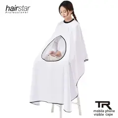 GENERICO - Capa Barbero Estilista Cubridor Cabello Corte Blanca