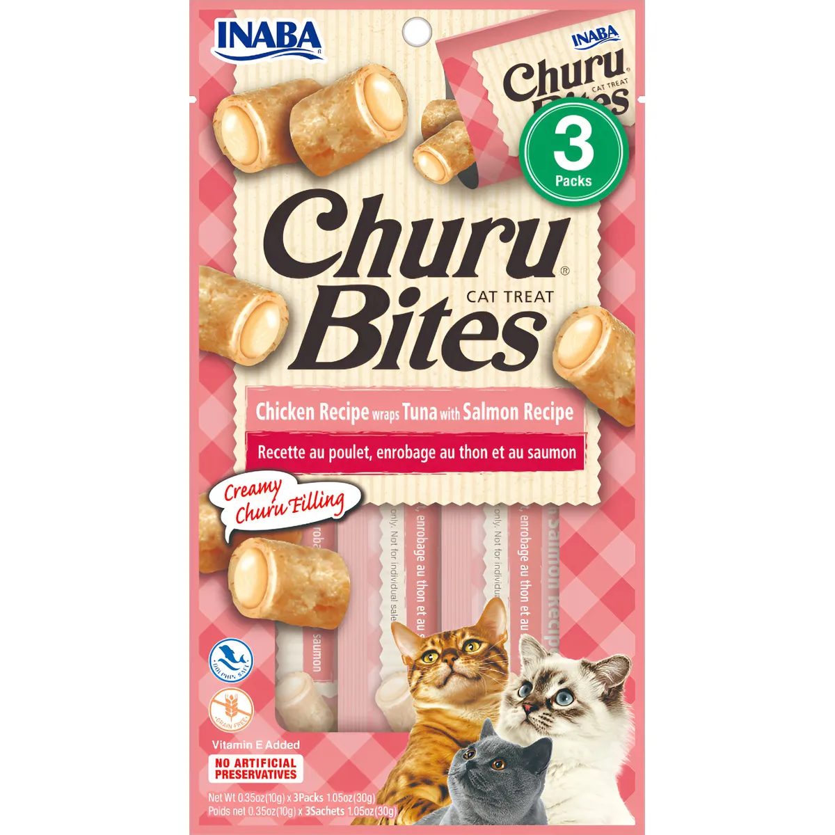 INABA - Inaba Snack Suplemento Para Gato Churu Bites Cat Treat 30g - Rosa