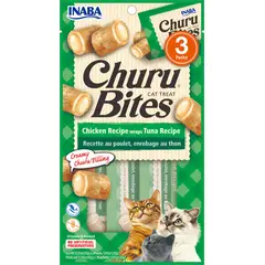INABA - Snack Suplemento Para Gato Churu Bites Cat Treat 30g - Verde