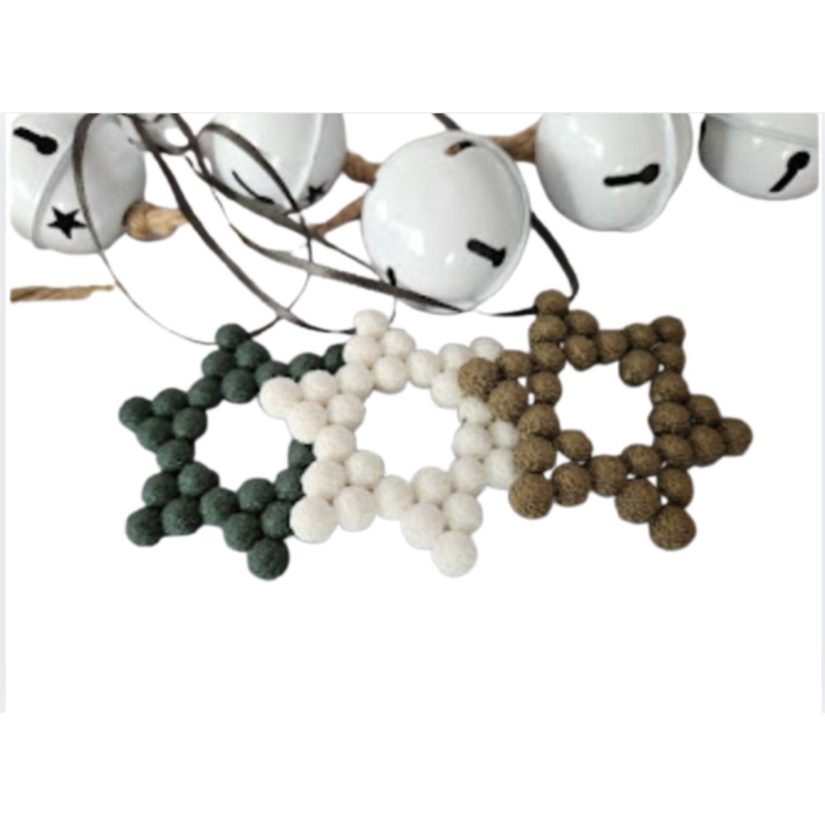 GENERICO - Adorno de Estrellas árbol de Navidad - Pack 3