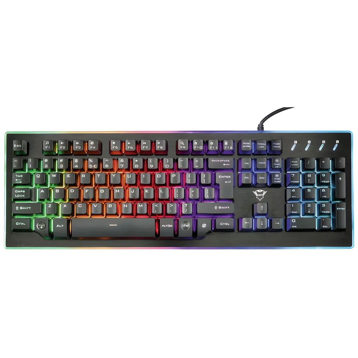 TRUST - Teclado Gamer Trust GXT 860 Thura RGB Semimecánico - PS