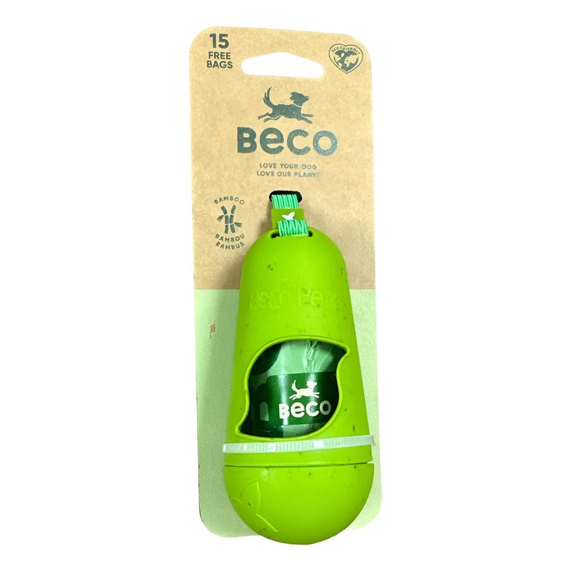 BECO PETS - Beco Pod Dispensador Porta Bolsas Para Paseo + 15 Bolsas