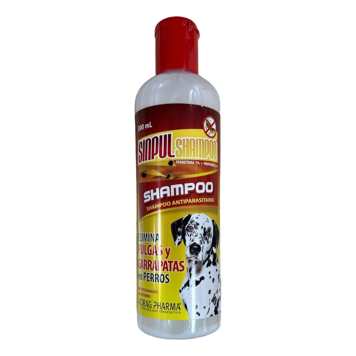DRAG PHARMA - Shampoo Sinpul Antiparasitario Para Mascotas Perros 300ml