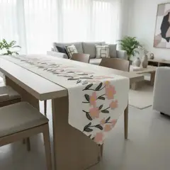 TODOHOGAR SANTIAGO DE CHILE - Caminos de mesa bordado - Flores