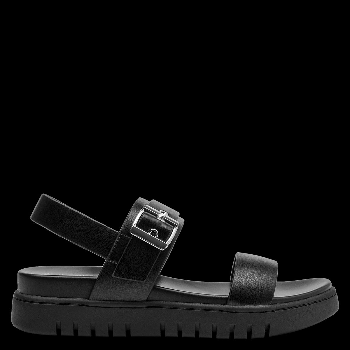 BRUNO ROSSI - Sandalia Mujer Casual Negro Bruno Rossi