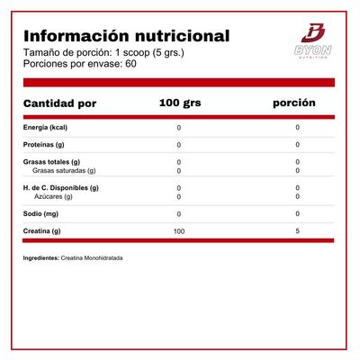 Imagen 2 del producto Creatina Monohidratada 300 g Nutrex