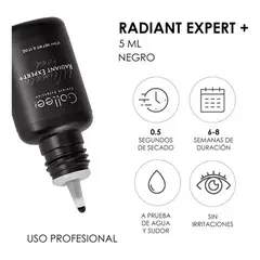 GENERICO - Pegamento Adhesivo Gollee Radiant Expert para pestañas negro 5 ML