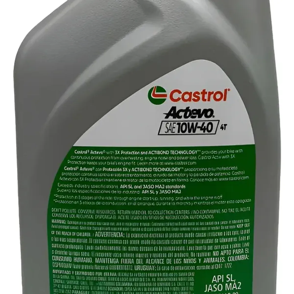 CASTROL - ACEITE CASTROL ACTEVO 4T U3 SINTÉTICO 10W40