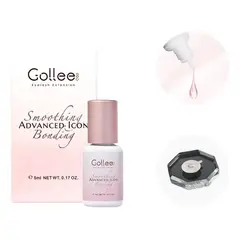 GENERICO - Pegamento Adhesivo Pestañas Pink Clear Bonding Gollee Rosa transparente 5 ML