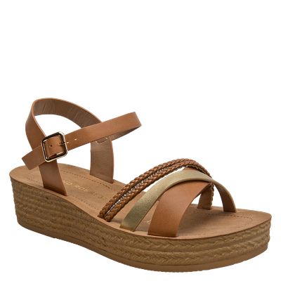 Imagen 2 del producto Sandalia Mujer Casual Marrón claro