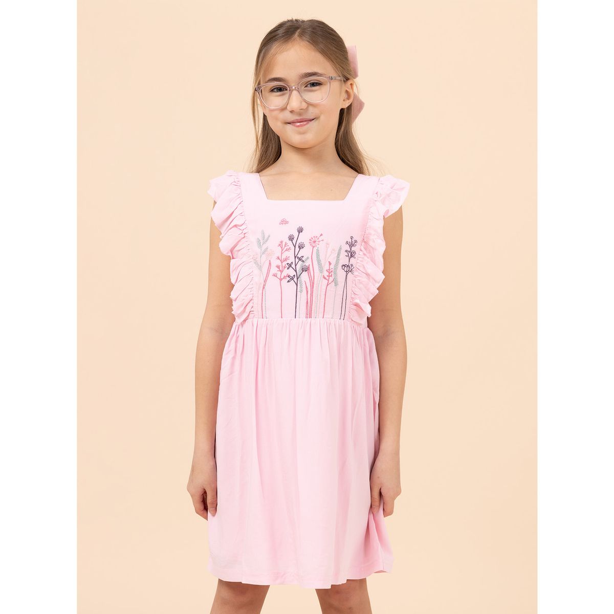 HUSH PUPPIES - Vestido Niña Turin Rosado HUSH PUPPIES