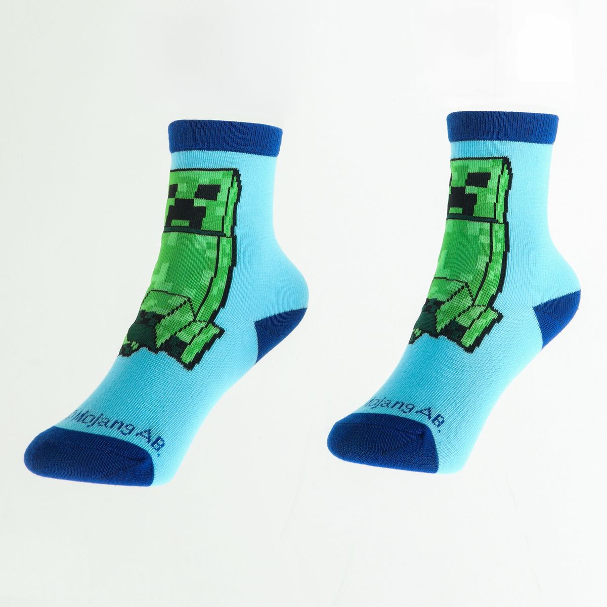 MINECRAFT - Pack Calcetines Niño Creeper Zombie Y Pato Celeste Minecraft