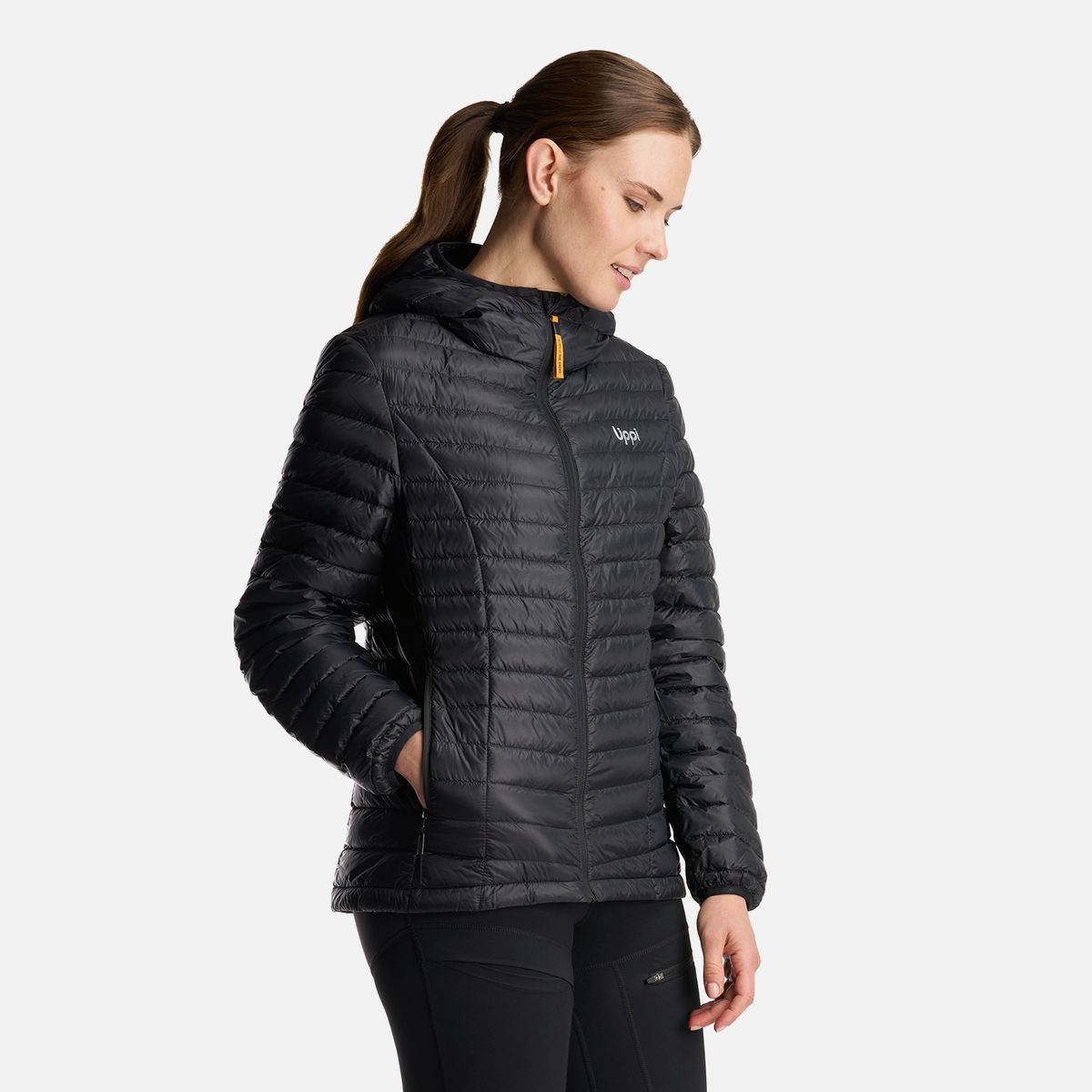 LIPPI - Chaqueta Mujer Peak Down Hoody Jacket Negro Lippi