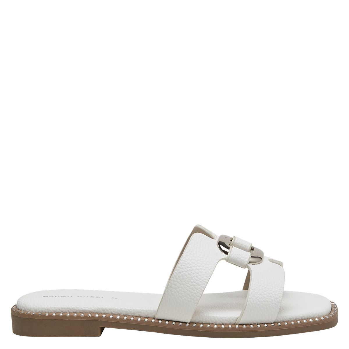 BRUNO ROSSI - Sandalia Mujer Casual Blanco Bruno Rossi