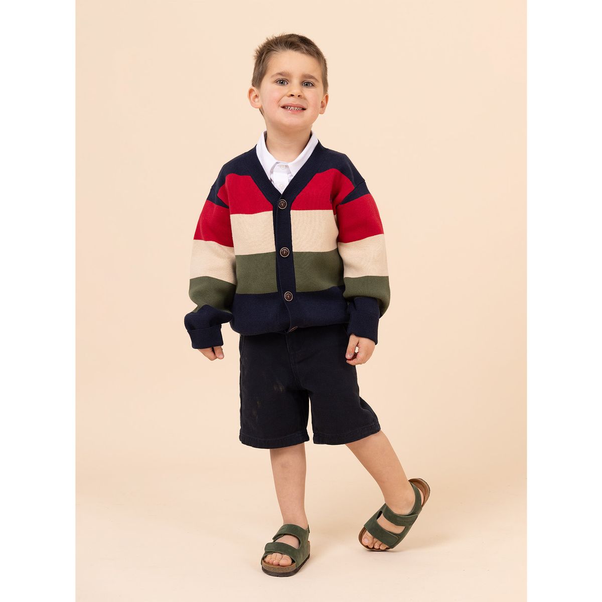 HUSH PUPPIES - Short Niño Clasico Navy HUSH PUPPIES