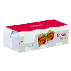 CRISTAR - Vaso de Vidrio Bajo 290cc Van Gogh - X6