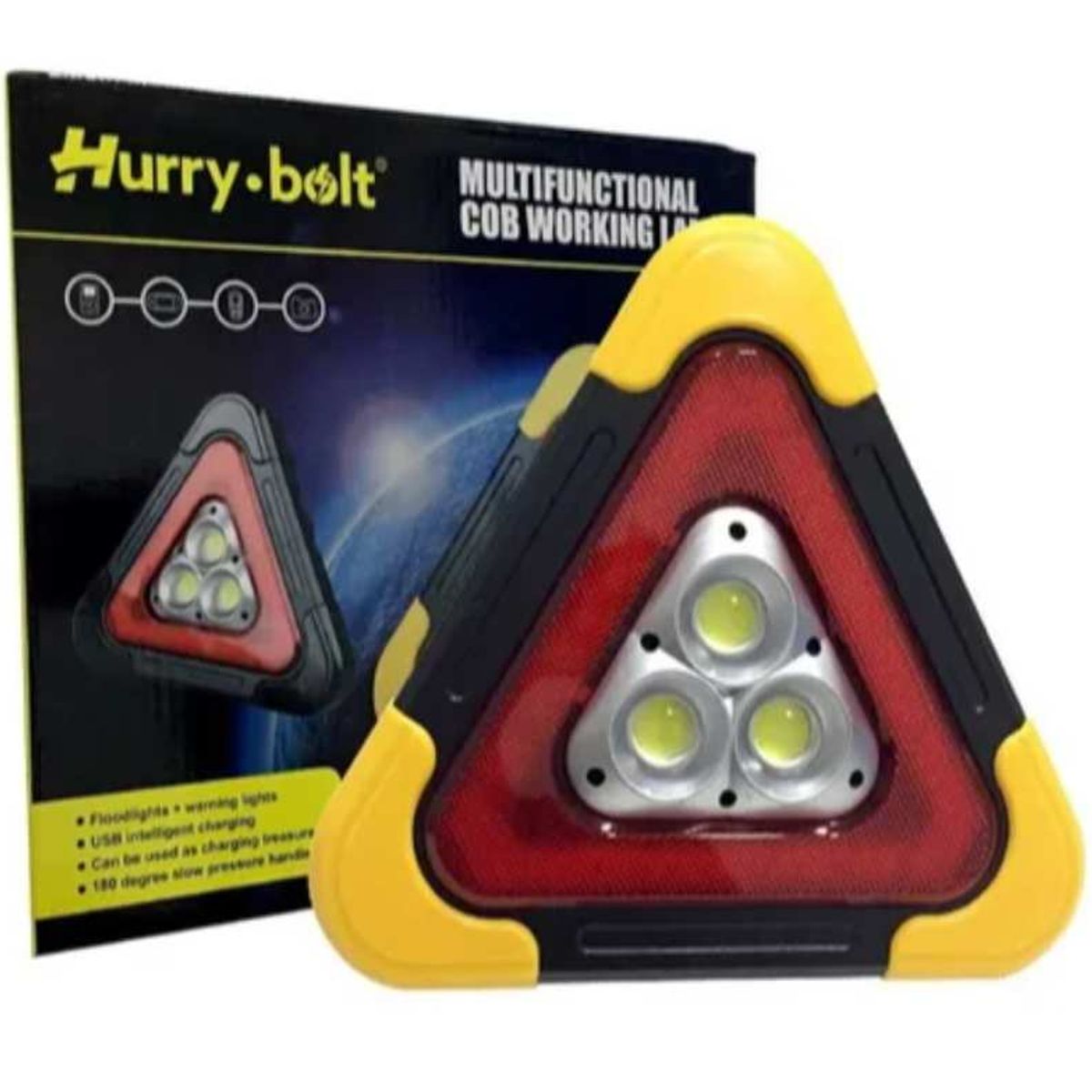 GENERICO - Triangulo Seguridad Emergencia Carga Solar USB
