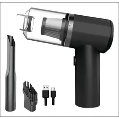 GENERICO - Aspiradora Portátil Para Auto Hogar Trabajo Usb 2 En 1 Color Negro