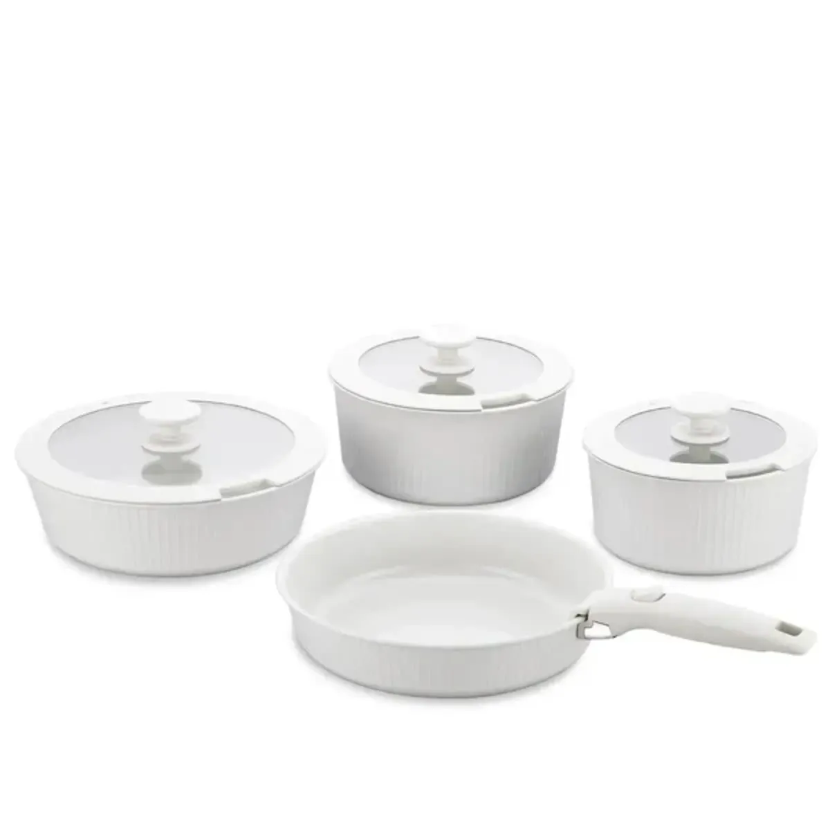 KORKMAZ - Bateria NOVA PRATIKA 7pcs Beige