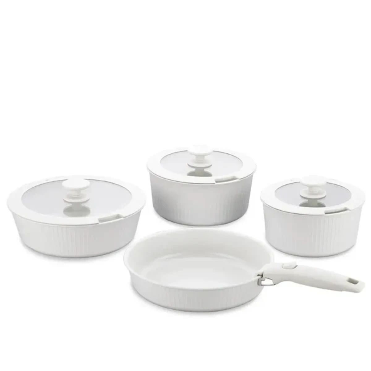 KORKMAZ - Bateria NOVA PRATIKA 7pcs Beige