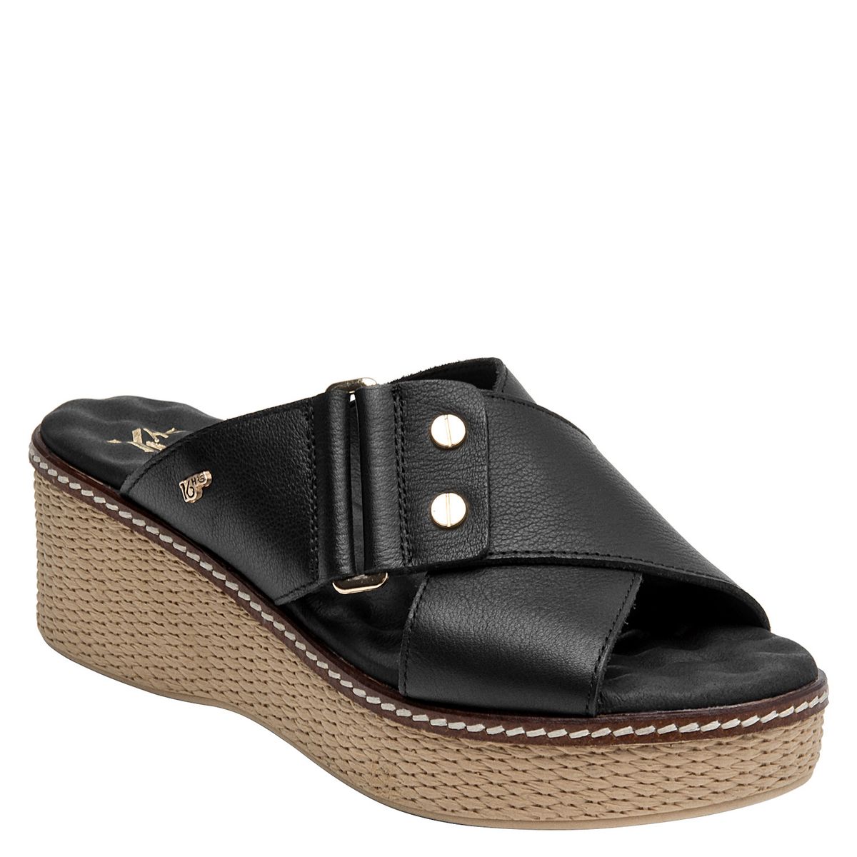 16 HRS - Sandalia Mujer Casual Negro 16 Hrs