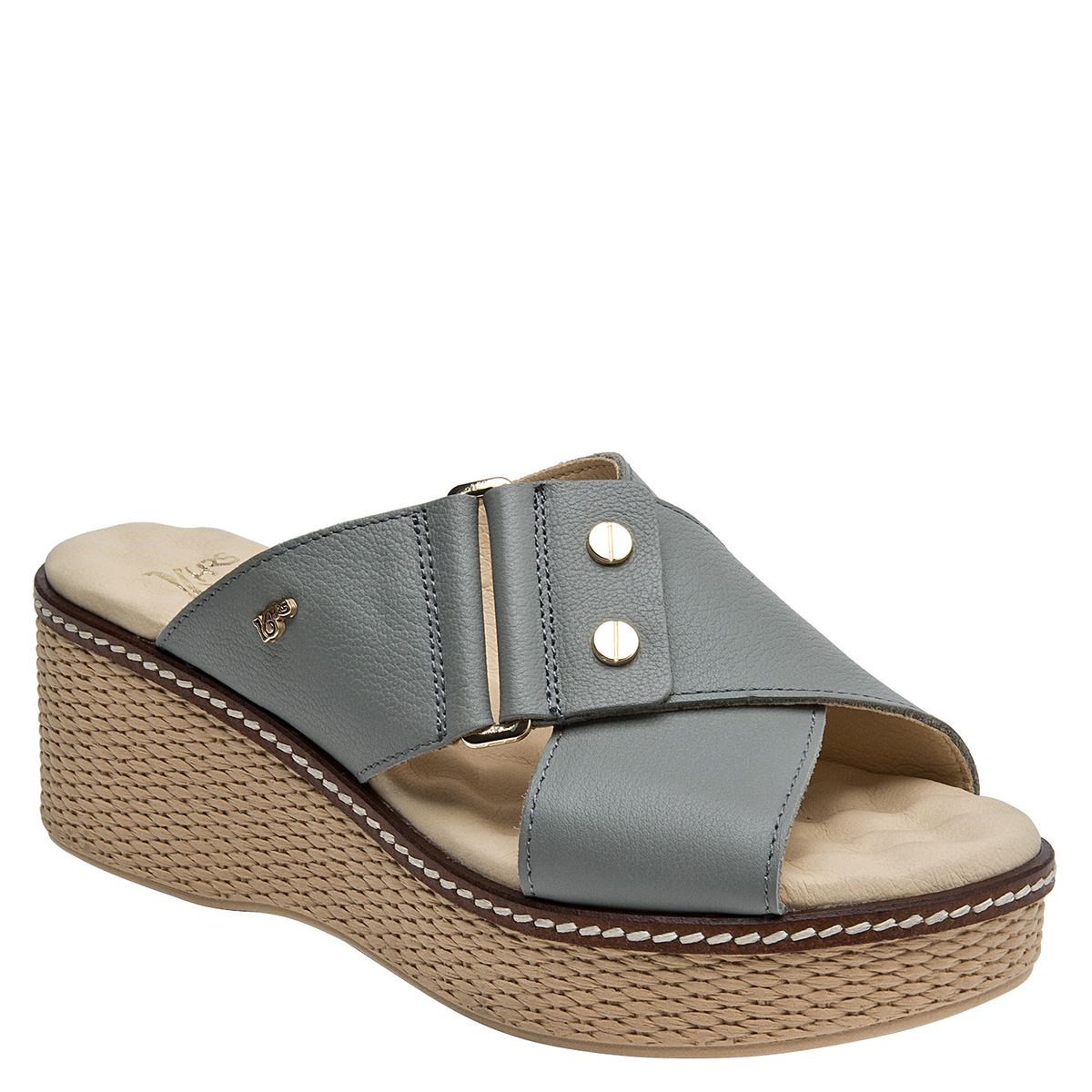 16 HRS - Sandalia Mujer Casual Celeste 16 Hrs