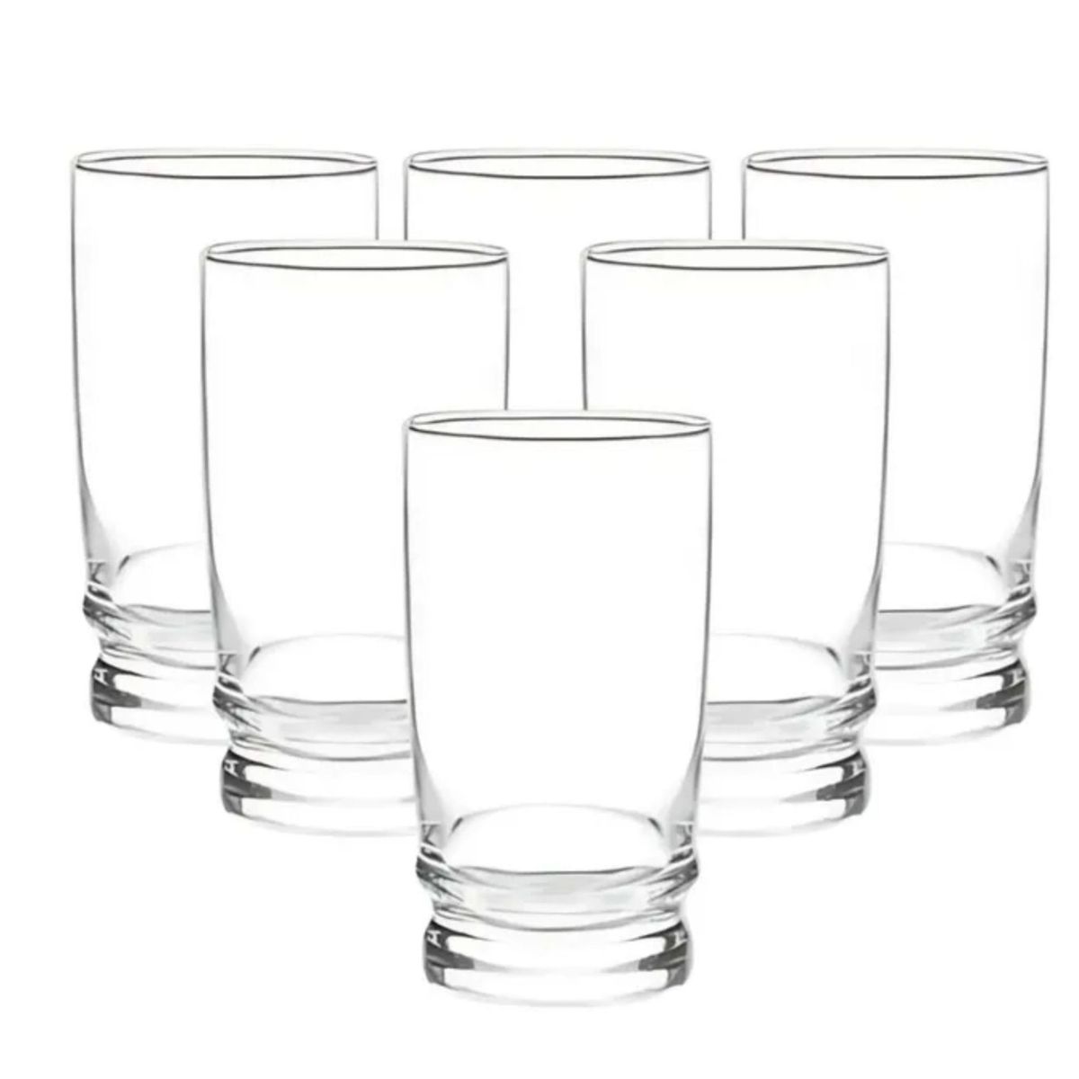 CRISTAR - Vaso de Vidrio Alto 370cc Cristar - Madeira X6